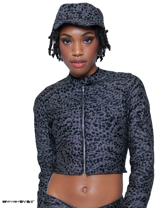 Cheetah Print Cadet Cap