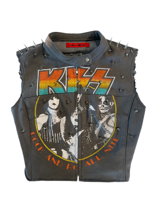 Kiss Spiked Moto Vest