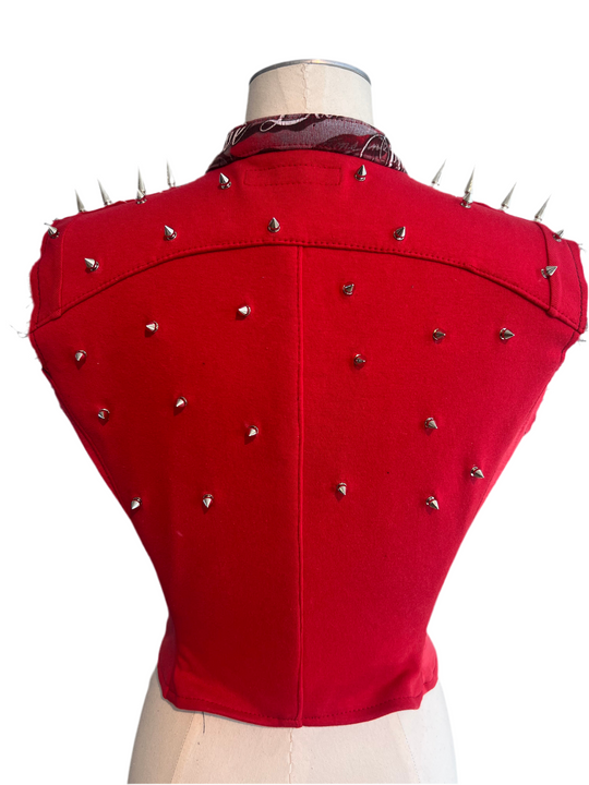 America Spiked Moto Vest