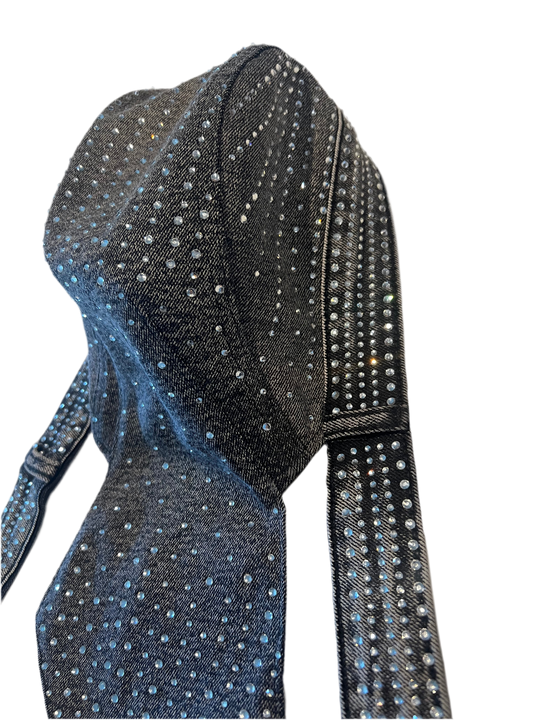 Denim Moto Cap (GREY) MADE-TO-ORDER