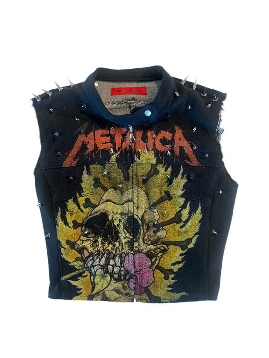 Metallica Spiked Moto Vest (red)