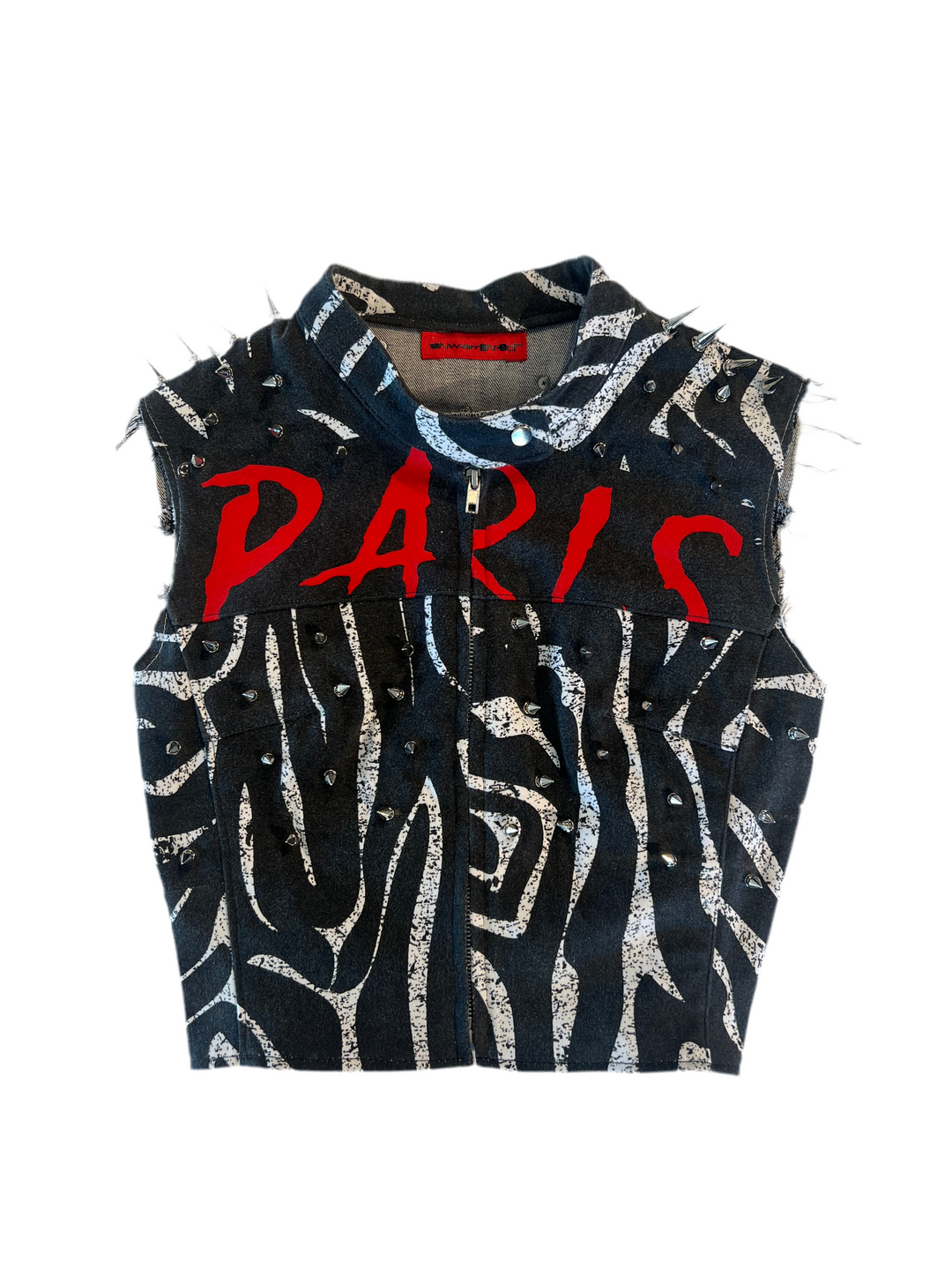 Paris is Punk Spiked Moto Vest