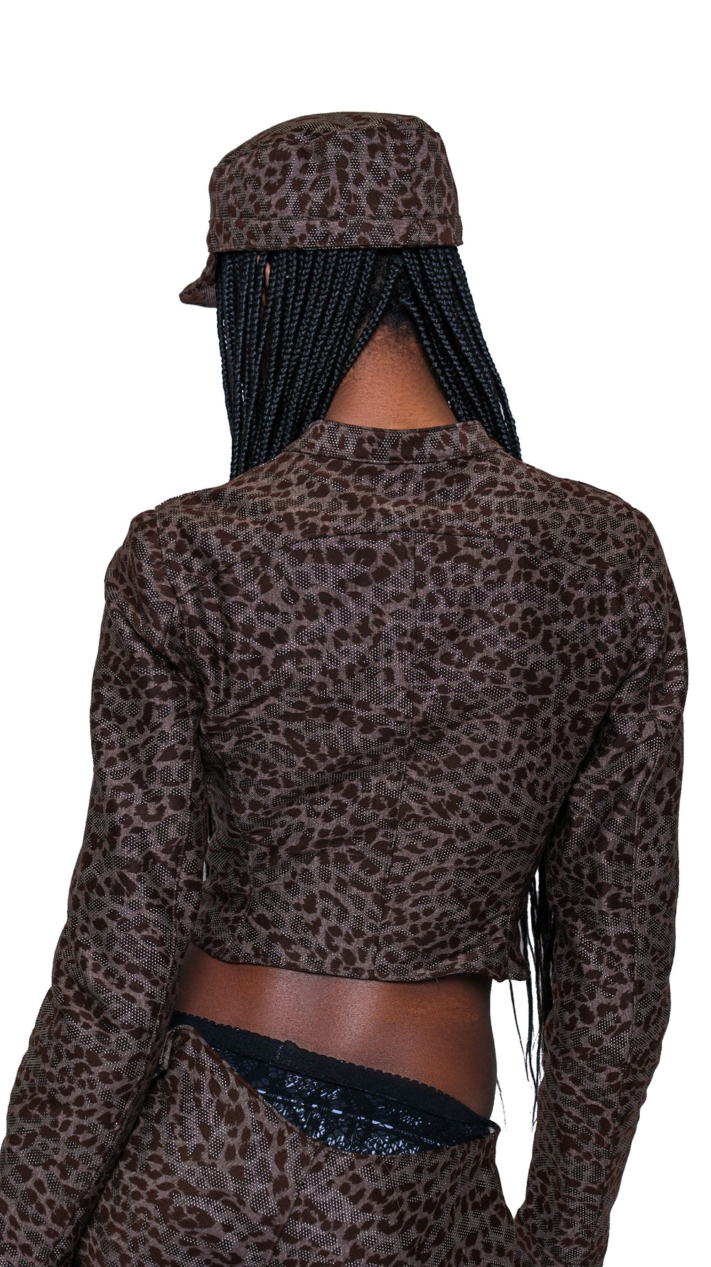 Brown Cheetah Print Moto Jacket
