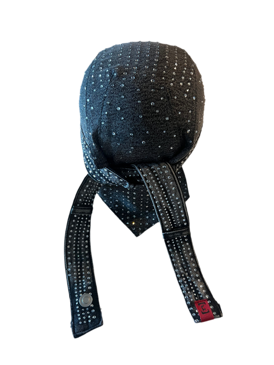 Denim Moto Cap (GREY) MADE-TO-ORDER
