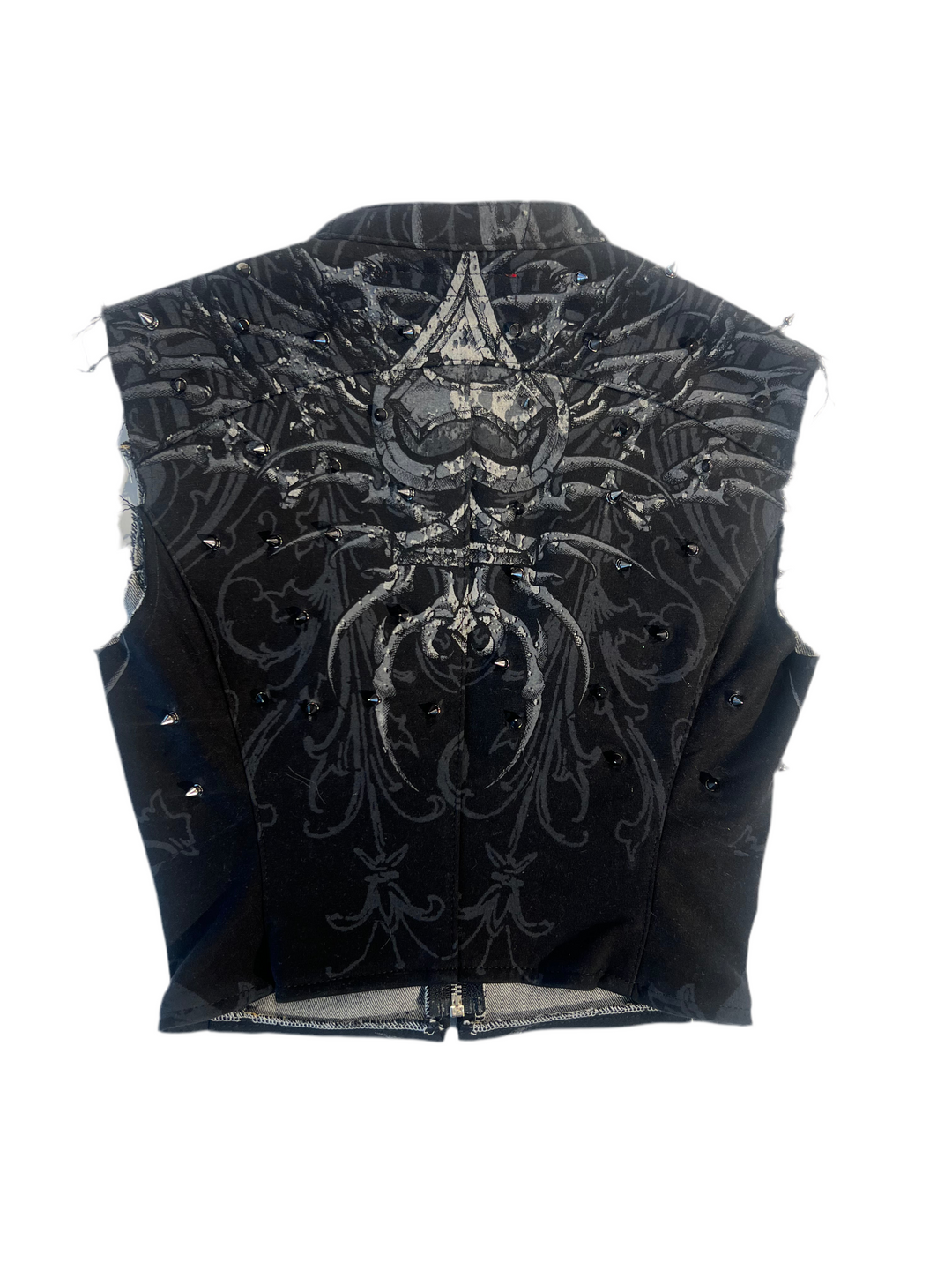 Affliction Spike Moto Vest (Black)