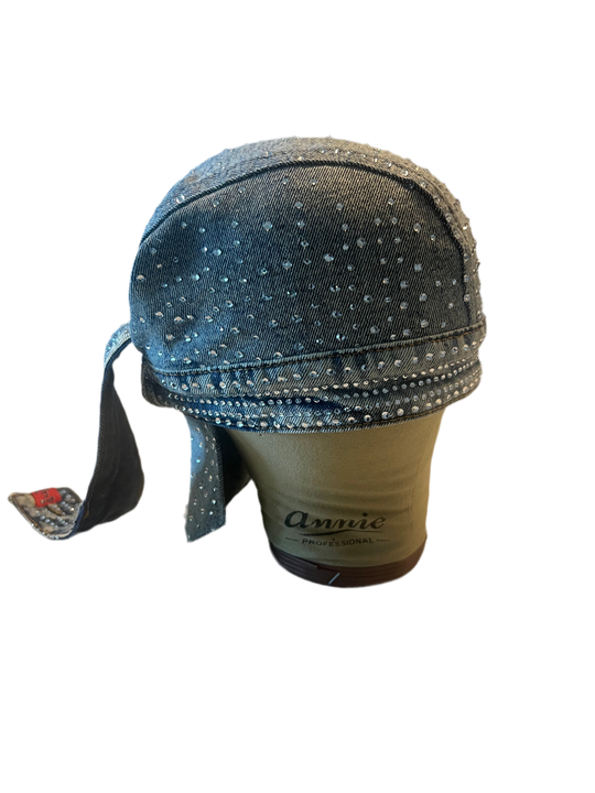 Denim Moto Cap (Light Blue) MADE-TO-ORDER