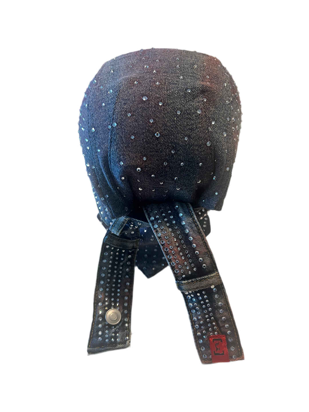 Denim Moto Cap (Red and Blue) MADE-TO-ORDER