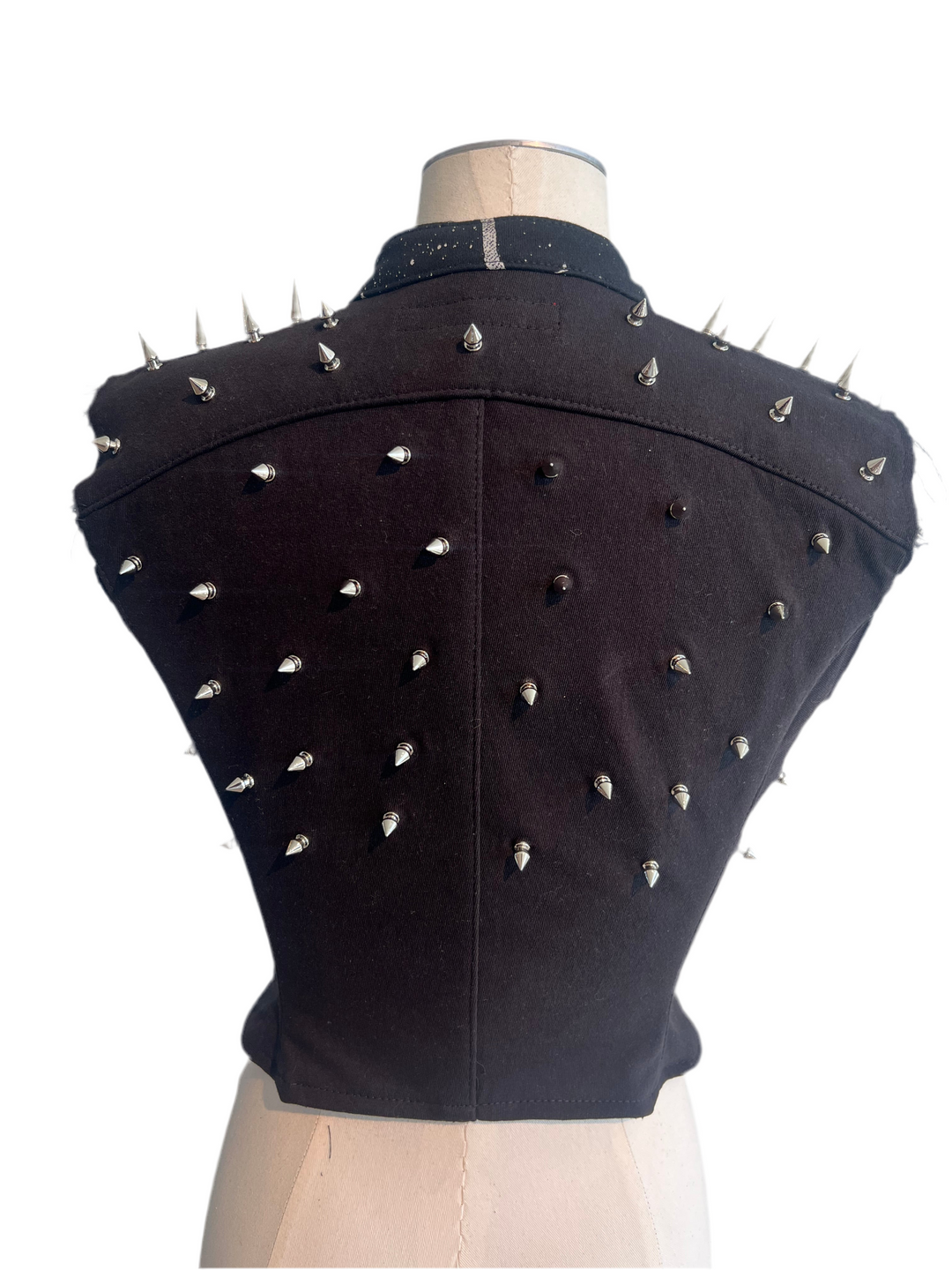 AC/DC Spiked Moto Vest