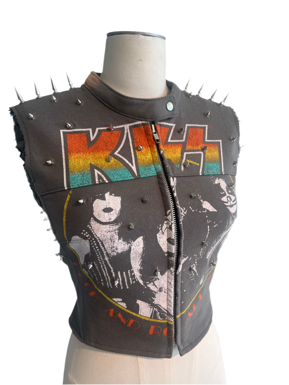 Kiss Spiked Moto Vest