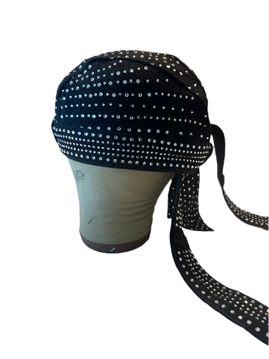 Denim Moto Cap (BLACK) MADE-TO-ORDER
