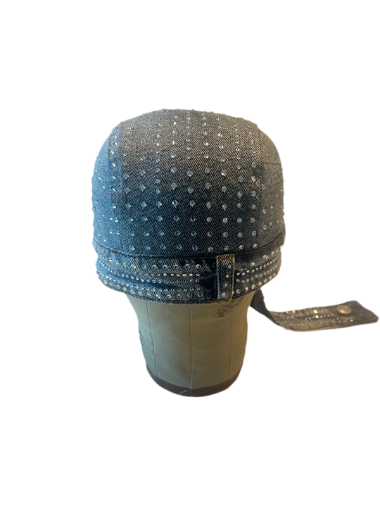 Denim Moto Cap (Light Blue) MADE-TO-ORDER