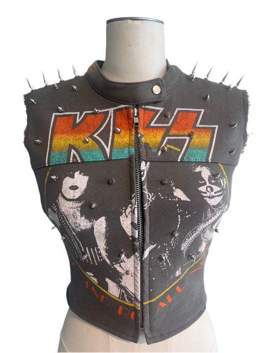 Kiss Spiked Moto Vest