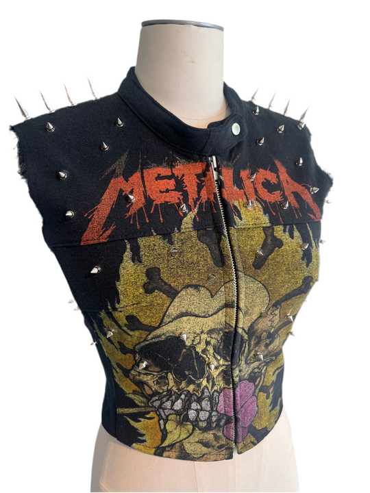 Metallica Spiked Moto Vest (red)