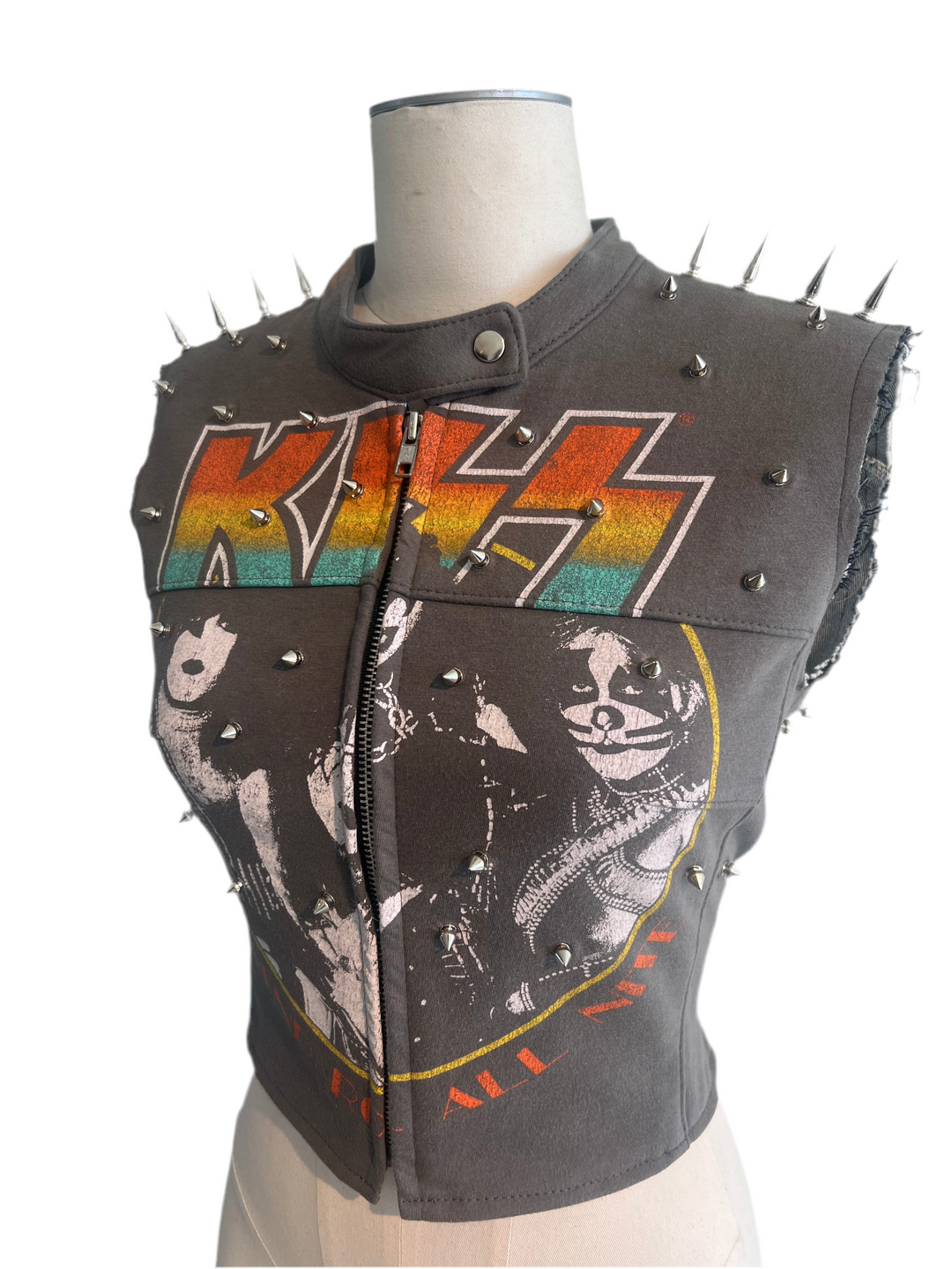 Kiss Spiked Moto Vest
