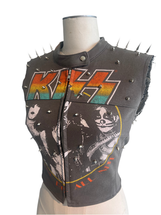 Kiss Spiked Moto Vest