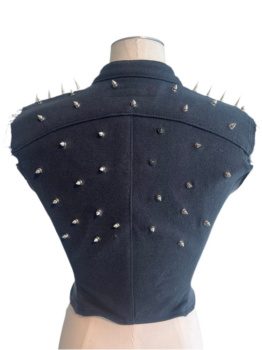 Metallica Spiked Moto Vest (green)