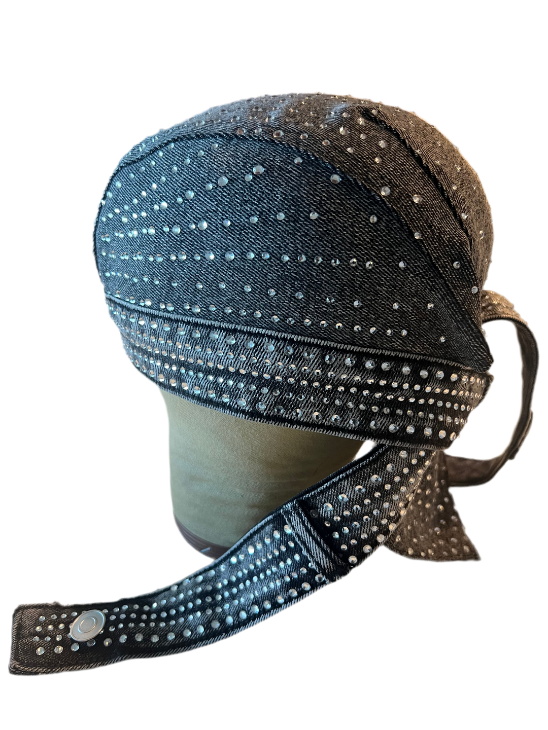 Denim Moto Cap (GREY) MADE-TO-ORDER