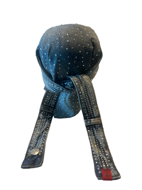 Denim Moto Cap (Light Blue) MADE-TO-ORDER